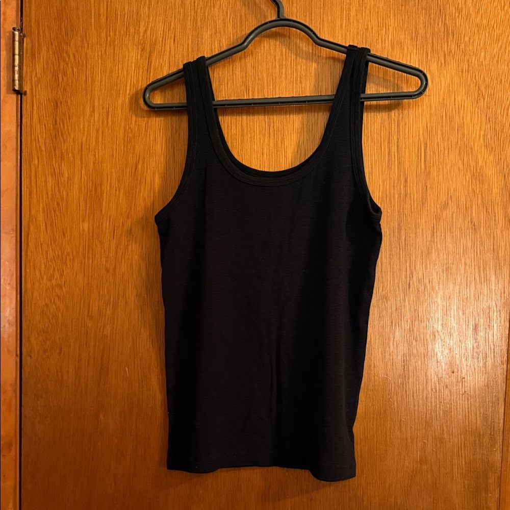 aerie Classic Black Scoop Neck Tank Top - Women